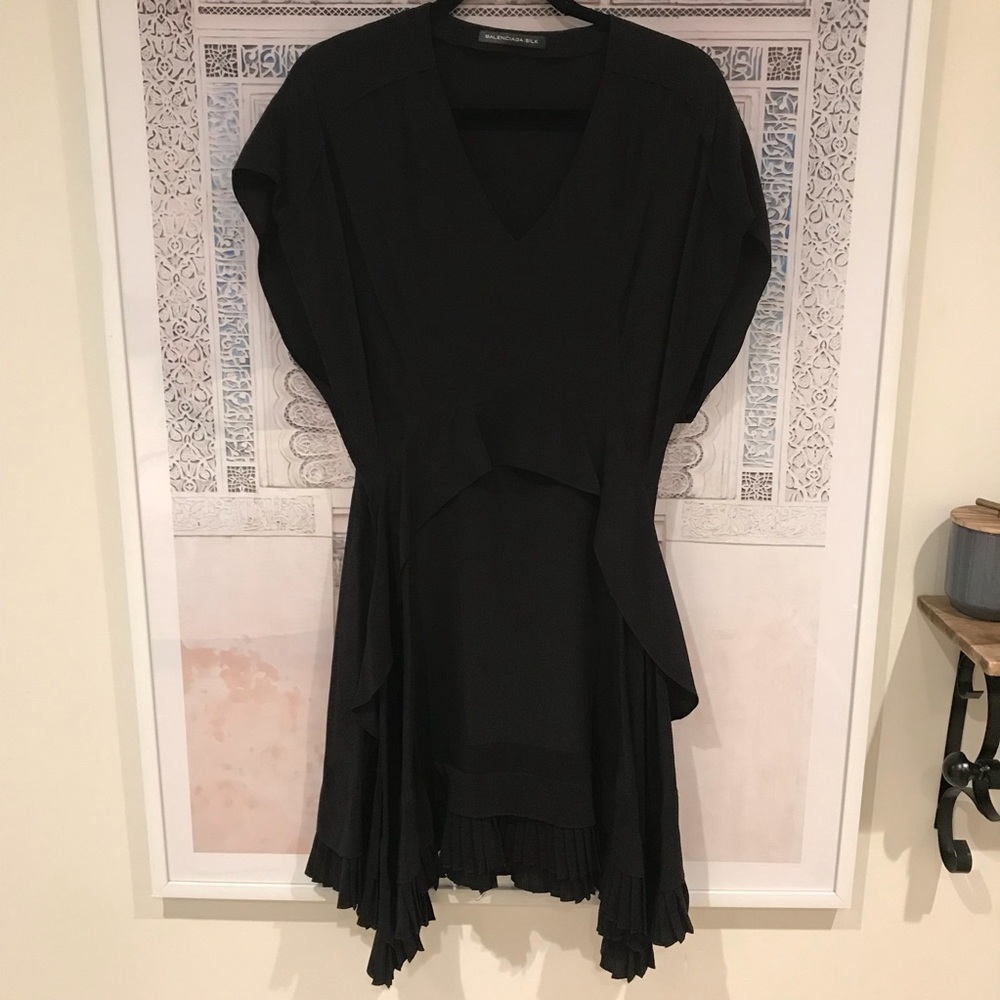 Balenciaga. Silk little black dress - 40/M